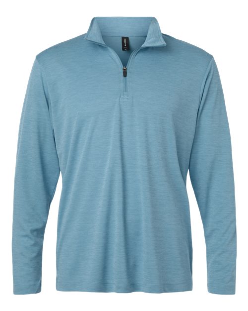 Load image into Gallery viewer, AllPro 4HM700 Men's Pro-Lock Performance Mélange Quarter-Zip Pullover - Cloud Blue Melange
