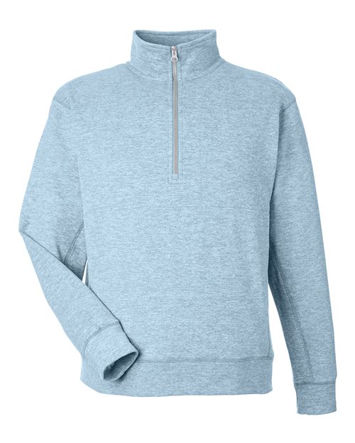 J. America 8741 Unisex Electric Fleece Quarter-Zip Sweatshirt - Electric Sky
