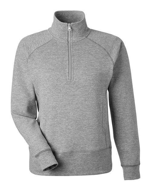 J. America 8743 Women's Electric Fleece Quarter-Zip Sweatshirt - Electric Slate