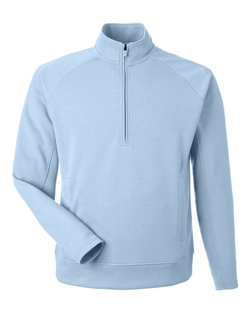 J. America 8751 Unisex Apex Fleece Quarter-Zip Sweatshirt - Ice Blue