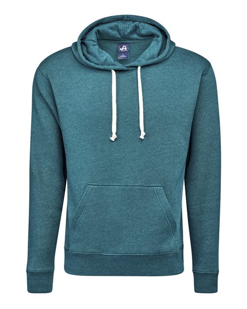 Load image into Gallery viewer, J. America 8871 Men's Triblend Fleece Hooded Sweatshirt - Storm Triblend
