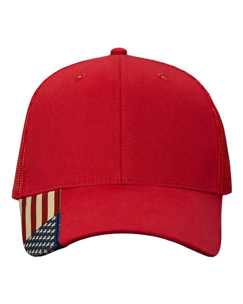 Load image into Gallery viewer, Kati AM350M USA Flag Mesh Cap - Red/ USA Mesh
