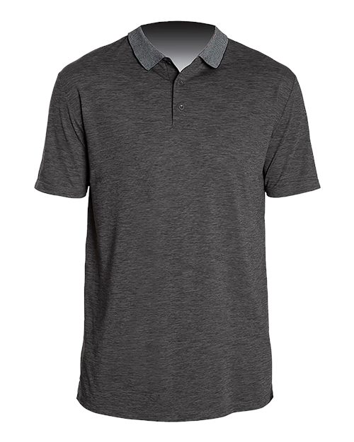 ANETIK MPTNTS0 Men's Transit Tech Polo - Charcoal Heathered