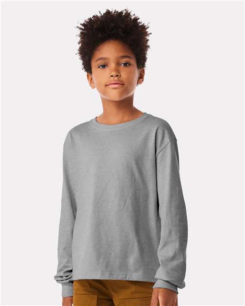 Load image into Gallery viewer, Youth 6oz. Heavyweight Long Sleeve Tee
