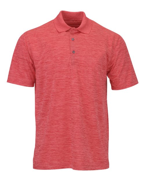 Load image into Gallery viewer, Paragon 130 Men's Dakota Striated Heather Polo - Crimson Heather

