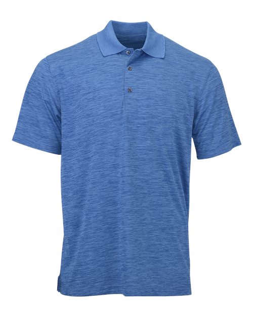 Load image into Gallery viewer, Paragon 130 Men's Dakota Striated Heather Polo - Sky Blue Heather

