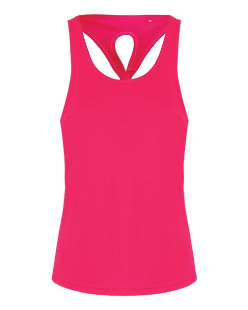 TriDri TD042 Women's Knot Back Venus Tank Top - Hot Pink