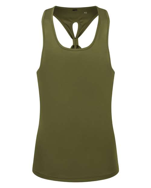 TriDri TD042 Women's Knot Back Venus Tank Top - Olive