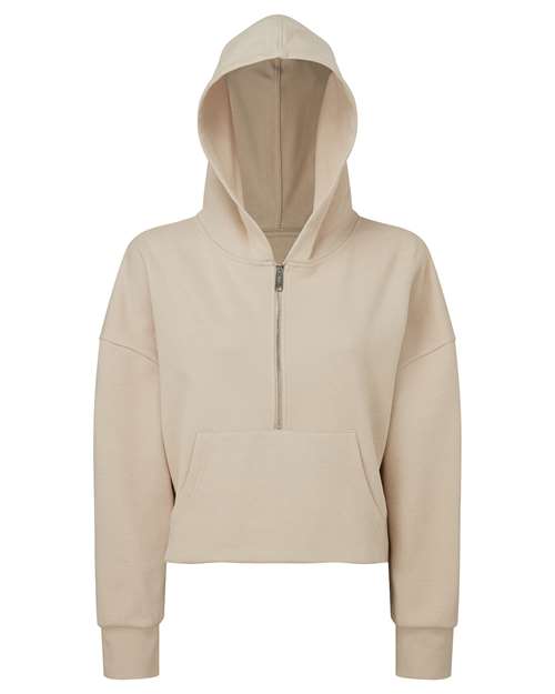 Load image into Gallery viewer, TriDri TD077 Women's Alice Half-Zip Hooded Sweatshirt - Nude

