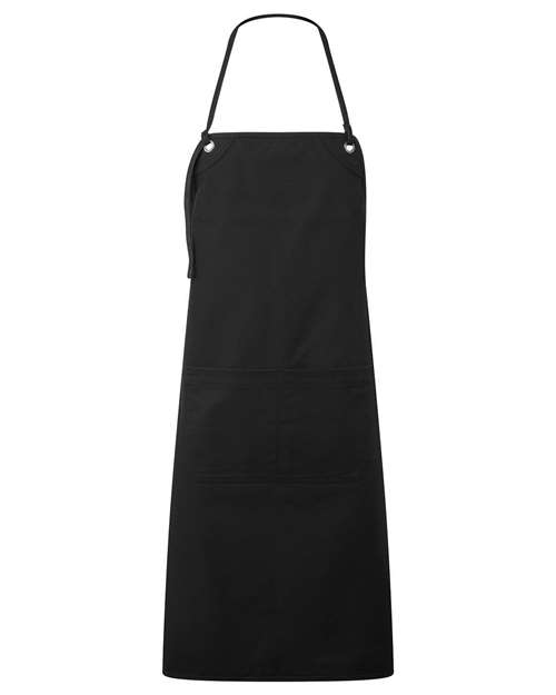 Artisan Collection by Reprime RP181 Artisan's Choice Double Pocket Canvas Apron - Black