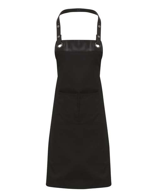 Load image into Gallery viewer, Artisan Collection by Reprime RP123 Espresso Bib Apron - Black/ Black
