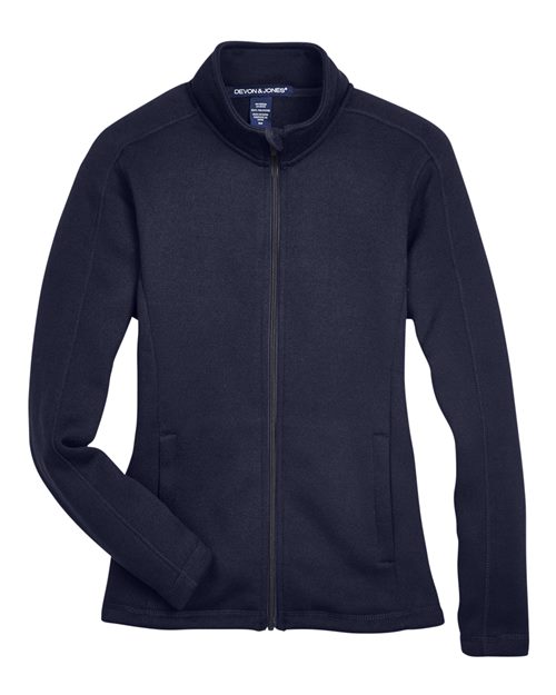Load image into Gallery viewer, Devon &amp; Jones DG793W Women's Bristol Full-Zip Sweater Fleece Jacket - Navy
