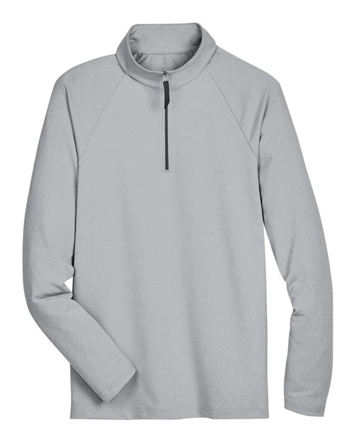 Load image into Gallery viewer, Devon &amp; Jones DG480 Men's CrownLux Performance® Clubhouse Micro-Stripe Quarter-Zip Pullover - Black
