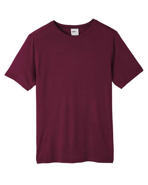 CORE365 CE111 Unisex Fusion ChromaSoft™ Performance T-Shirt - Burgundy