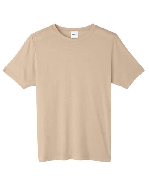 CORE365 CE111 Unisex Fusion ChromaSoft™ Performance T-Shirt - Stone