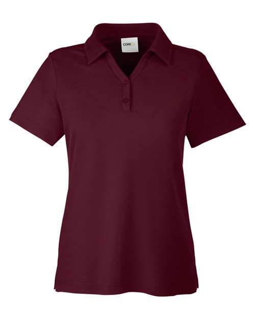 CORE365 CE112W Women's Fusion ChromaSoft™ Pique Polo - Burgundy