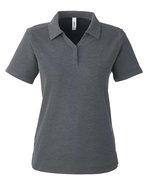 CORE365 CE112W Women's Fusion ChromaSoft™ Pique Polo - Carbon Heather