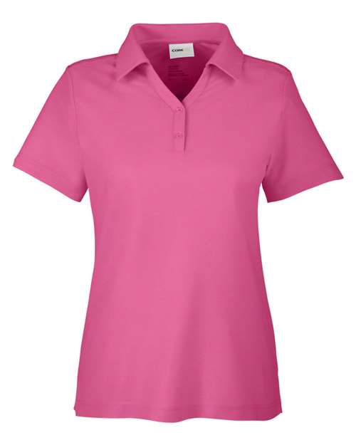CORE365 CE112W Women's Fusion ChromaSoft™ Pique Polo - Charity Pink