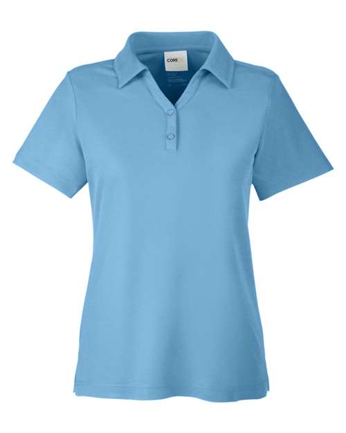 CORE365 CE112W Women's Fusion ChromaSoft™ Pique Polo - Columbia Blue