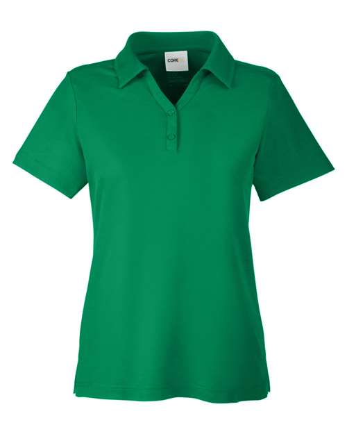 Load image into Gallery viewer, CORE365 CE112W Women's Fusion ChromaSoft™ Pique Polo - Kelly Green
