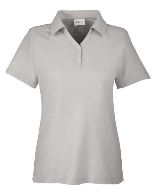 Load image into Gallery viewer, CORE365 CE112W Women's Fusion ChromaSoft™ Pique Polo - Platinum
