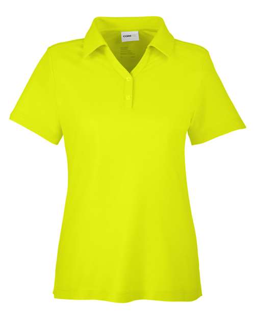CORE365 CE112W Women's Fusion ChromaSoft™ Pique Polo - Safety Yellow