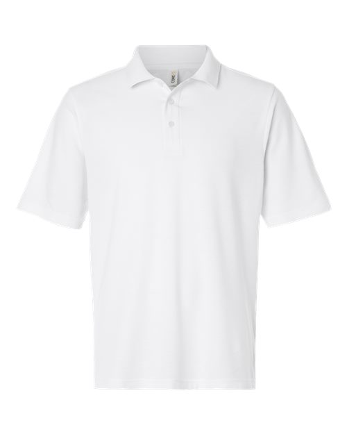 CORE365 CE106 Men's Resolve CVC Performance Pique Polo - White