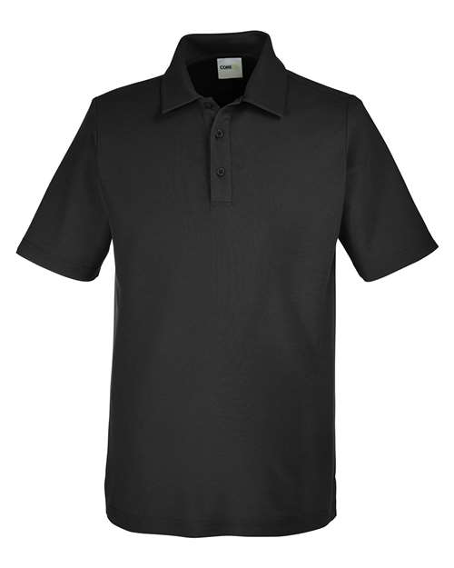 CORE365 CE112 Men's Fusion ChromaSoft™ Pique Polo - Black
