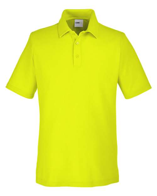 CORE365 CE112 Men's Fusion ChromaSoft™ Pique Polo - Safety Yellow