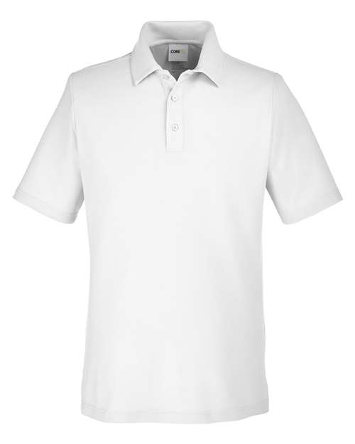 CORE365 CE112 Men's Fusion ChromaSoft™ Pique Polo - White