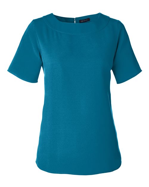 Devon & Jones DP613W Women's Perfect Fit™ Boat Neck Blouse - Dark Teal