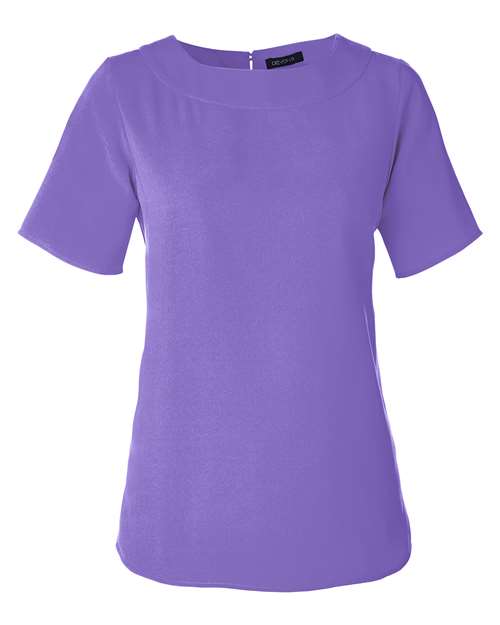 Devon & Jones DP613W Women's Perfect Fit™ Boat Neck Blouse - Grape