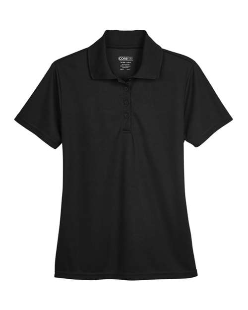 CORE365 78181 Women's Origin Performance Piqué Polo - Black