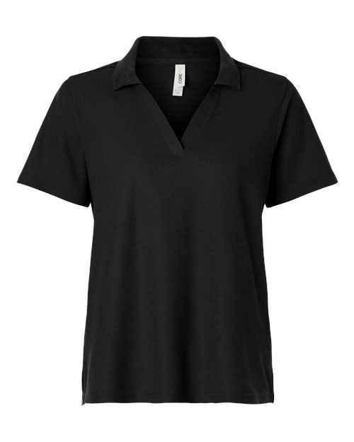 CORE365 CE106W Women's Resolve CVC Performance Pique Polo - Black