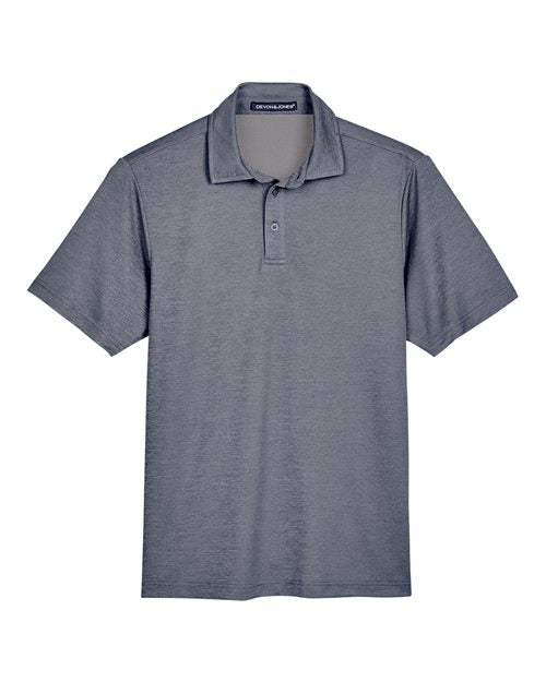 Load image into Gallery viewer, Devon &amp; Jones DG22 Men's CrownLux Performance® Address Mélange Polo - Navy Melange
