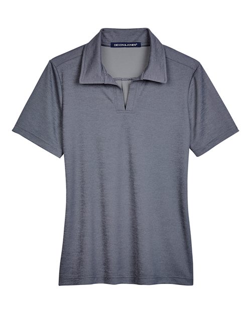 Load image into Gallery viewer, Devon &amp; Jones DG22W Women's CrownLux Performance® Address Melange Polo - Navy Melange
