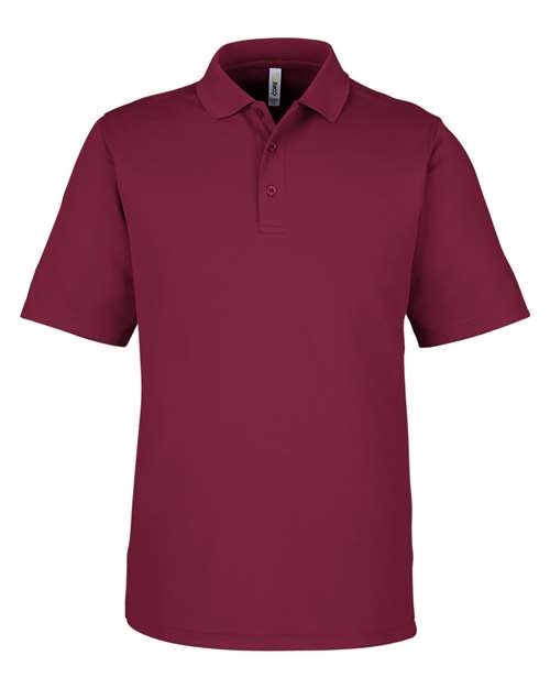 CORE365 CE104 Men's Market Snag Protect Mesh Polo - Burgundy
