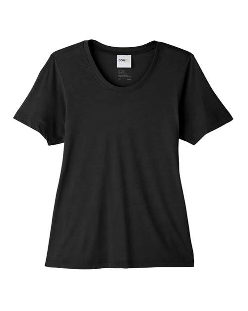 CORE365 CE111W Women's Fusion ChromaSoft™ Performance T-Shirt - Black