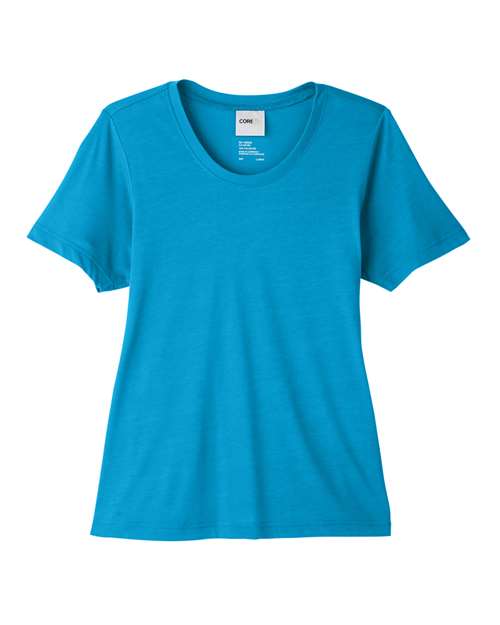 Load image into Gallery viewer, CORE365 CE111W Women's Fusion ChromaSoft™ Performance T-Shirt - Electric Blue
