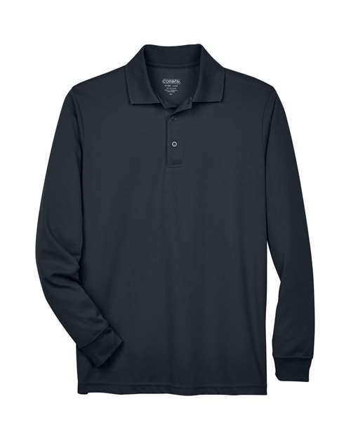 CORE365 88192 Men's Pinnacle Performance Long Sleeve Piqué Polo - Carbon