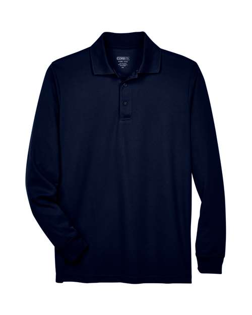 Load image into Gallery viewer, CORE365 88192 Men's Pinnacle Performance Long Sleeve Piqué Polo - Classic Navy
