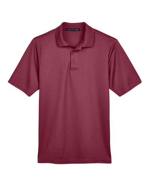 Devon & Jones DG20 Men's CrownLux Performance® Plaited Polo - Burgundy