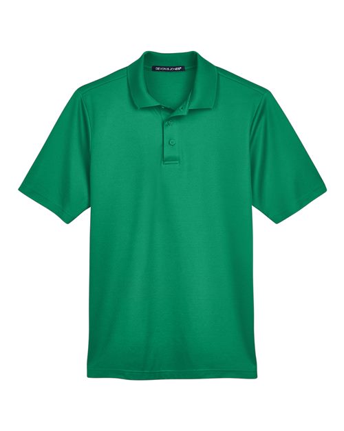 Devon & Jones DG20 Men's CrownLux Performance® Plaited Polo - Kelly Green