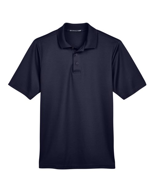 Devon & Jones DG20 Men's CrownLux Performance® Plaited Polo - Navy