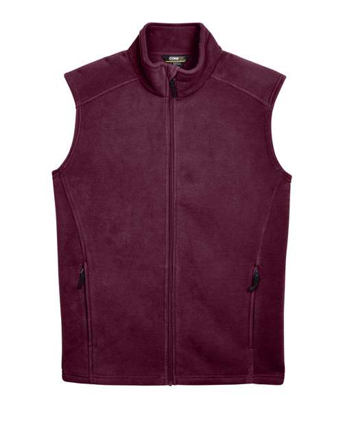 CORE365 88191 Men's Journey Fleece Vest - Burgundy