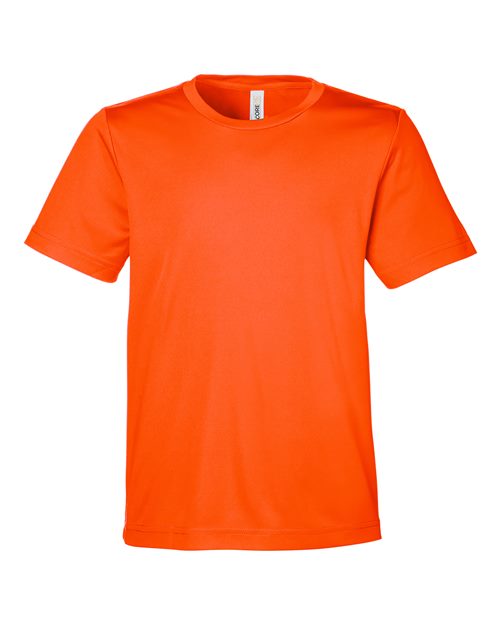 CORE365 CE10Y Youth Capital Performance T-Shirt - Campus Orange