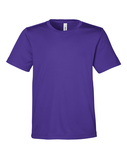 Load image into Gallery viewer, CORE365 CE10Y Youth Capital Performance T-Shirt - Campus Purple
