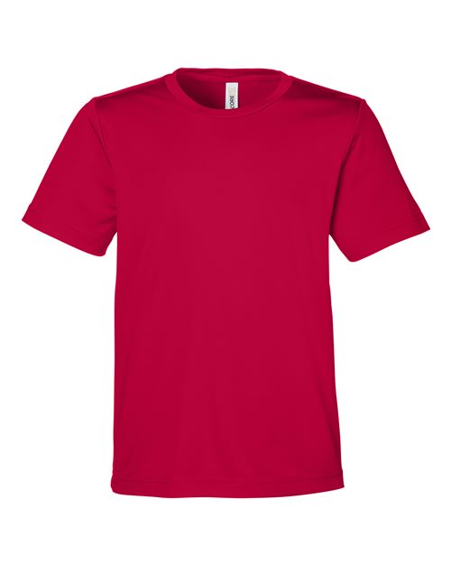 Load image into Gallery viewer, CORE365 CE10Y Youth Capital Performance T-Shirt - Classic Red
