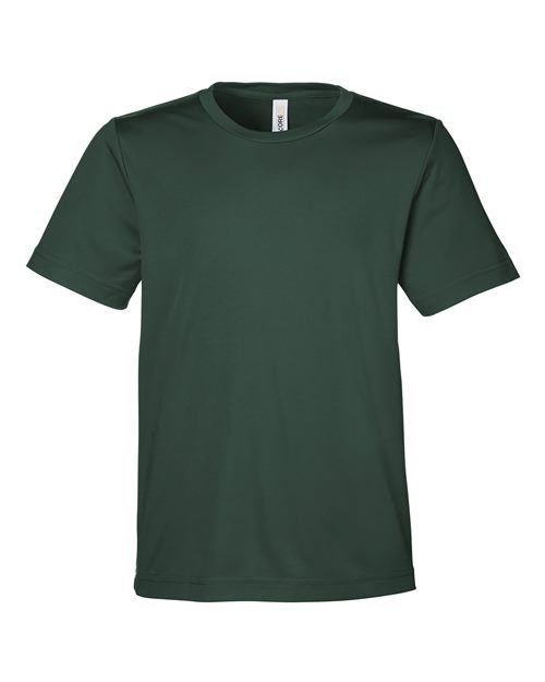 CORE365 CE10Y Youth Capital Performance T-Shirt - Forest