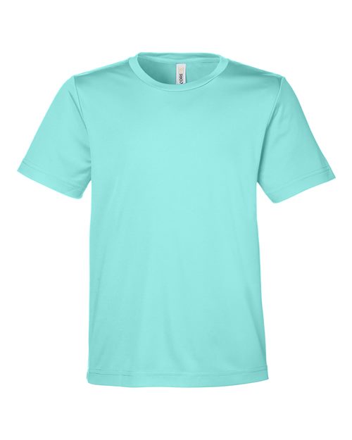 CORE365 CE10Y Youth Capital Performance T-Shirt - Sea Glass